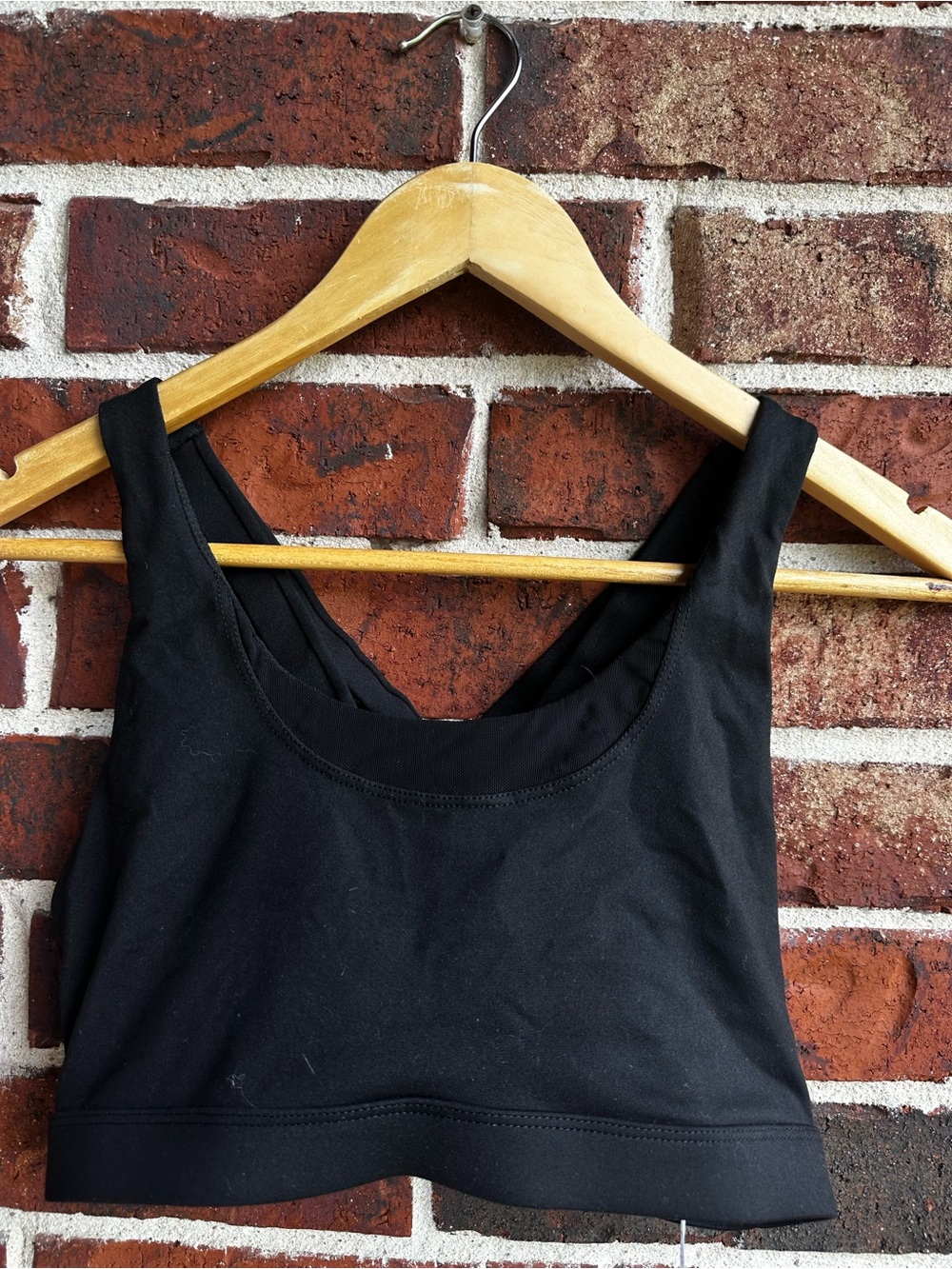lululemon athletica Black Scoop Neck Sports Bralette
